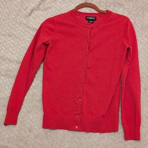 Liz Claiborne red cardigan